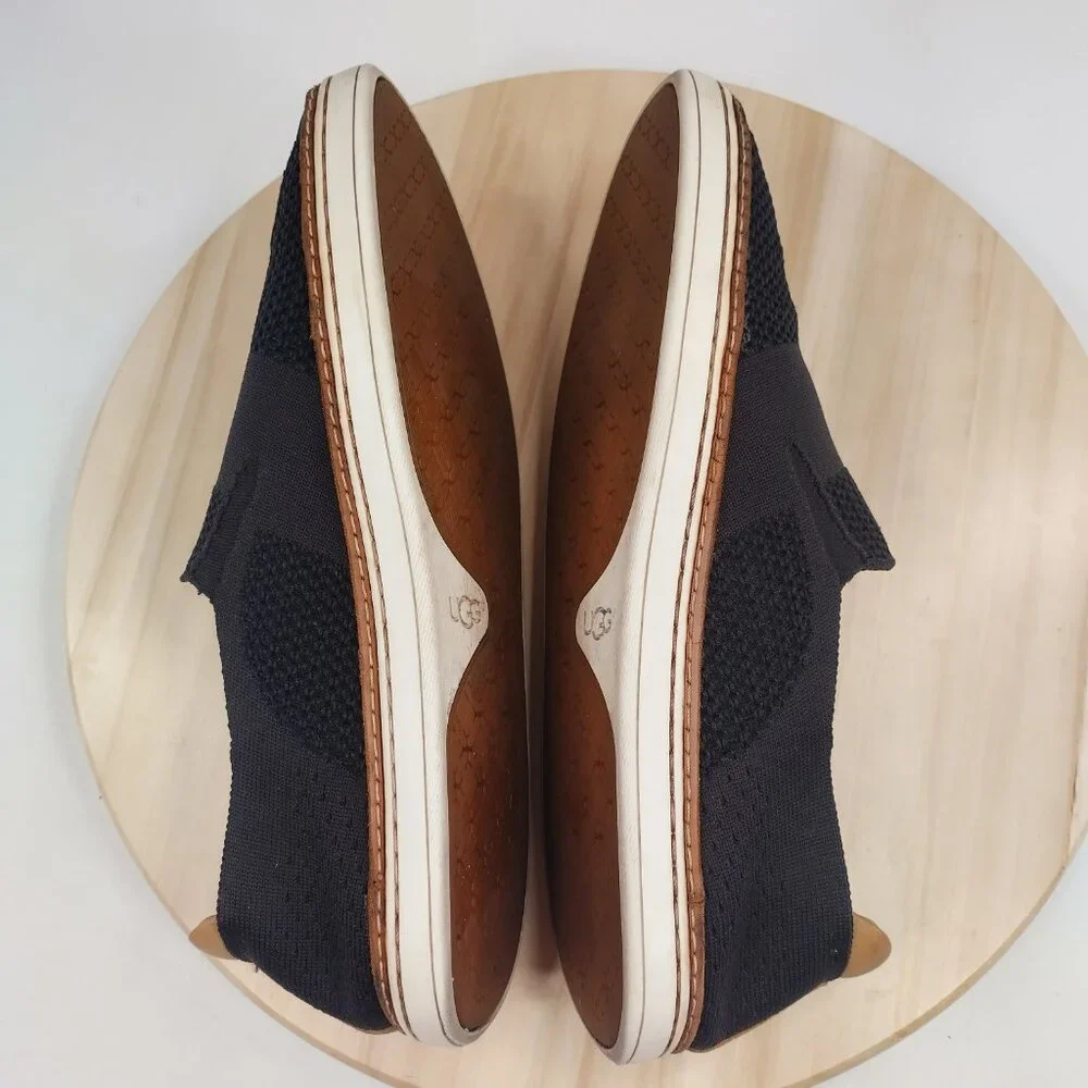 UGG Sammy Slip On Trainer Black Knit Elastic Casual Shoes Women US 12